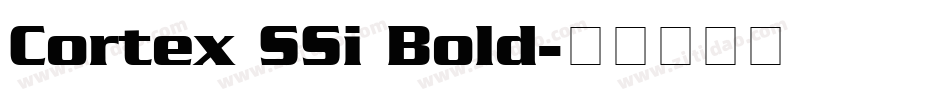 Cortex SSi Bold字体转换